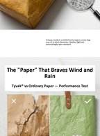 Tyvek paper bag-square diagonal span
