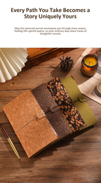 Coffee Grounds Cork Bullet Journal Book