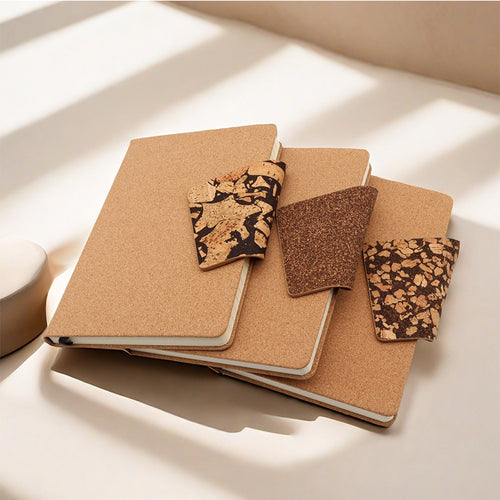 Eco Cork Notebook with Coffee Grounds Cover