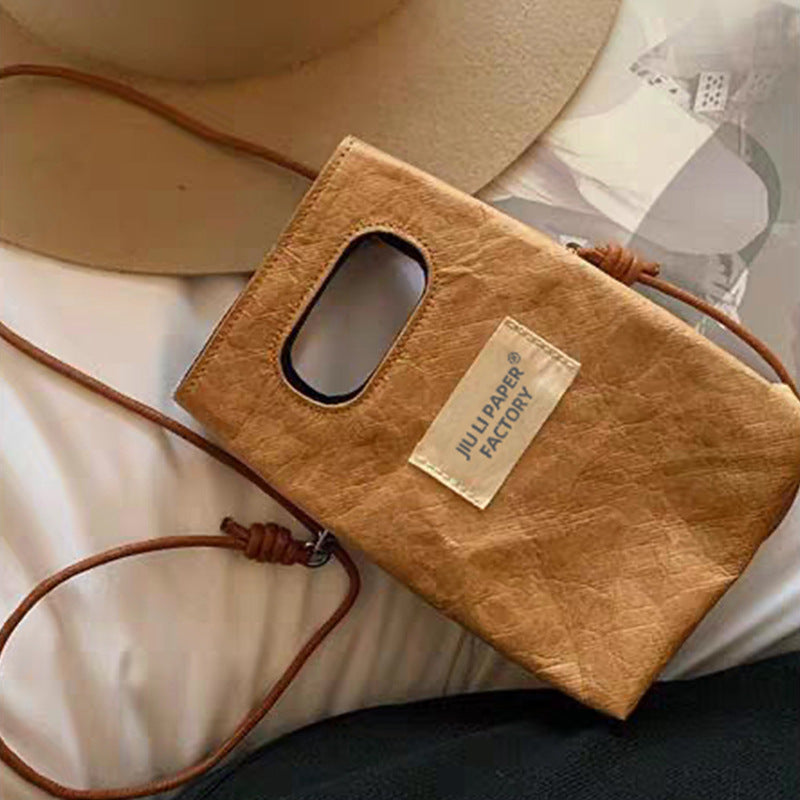 Tyvek Mobile Phone Bag Flat Mouth Hand Carrying Shoulder Bag