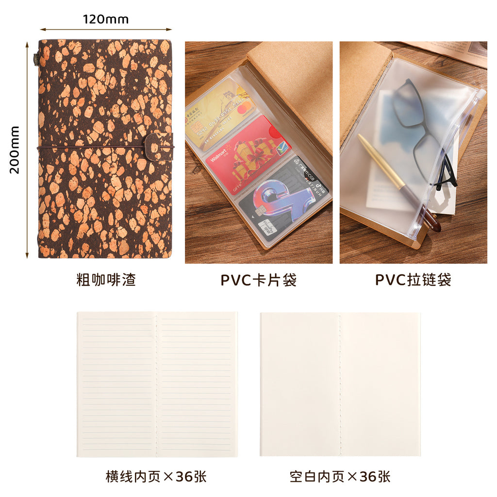 Coffee Grounds Cork Bullet Journal Book