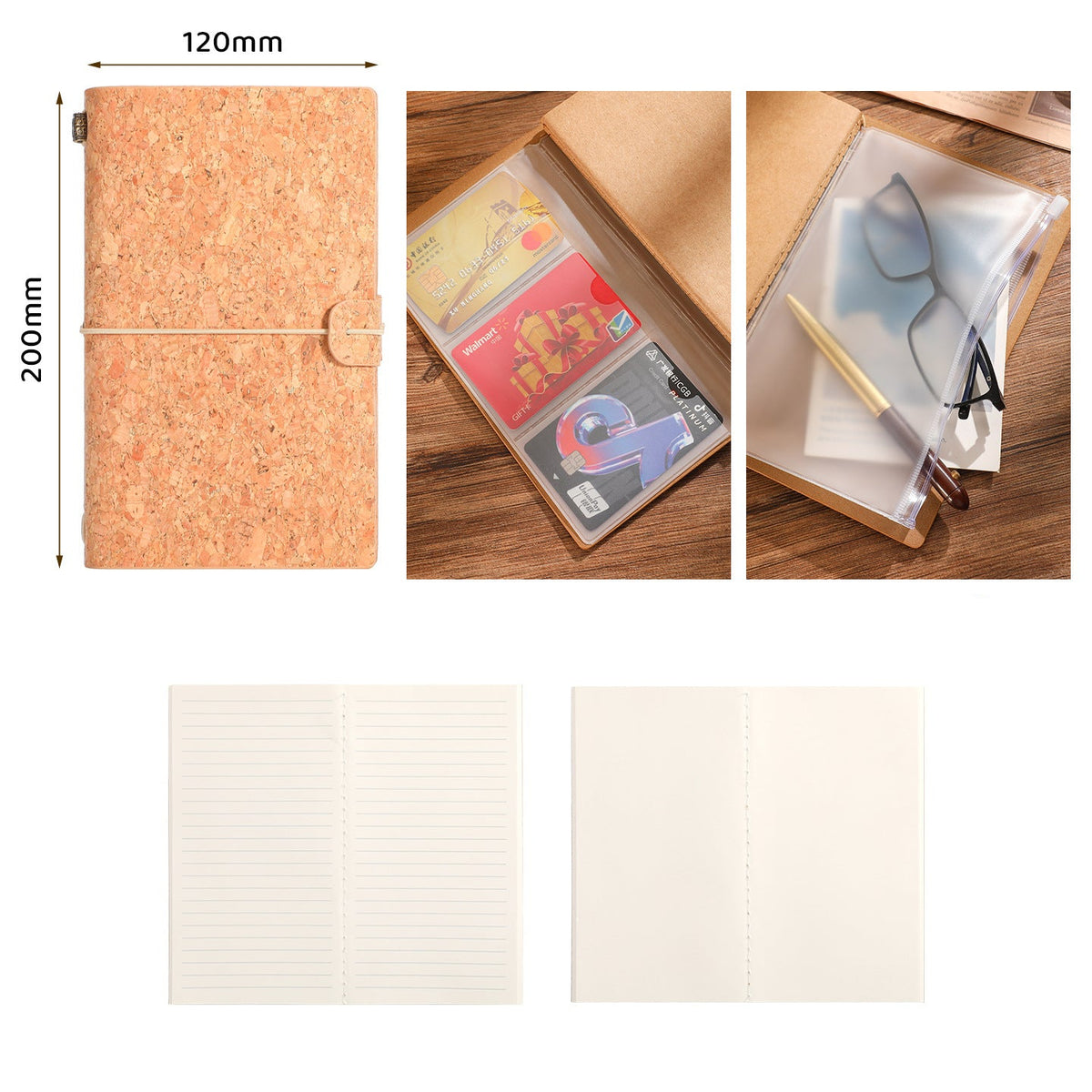 Coffee Grounds Cork Bullet Journal Book