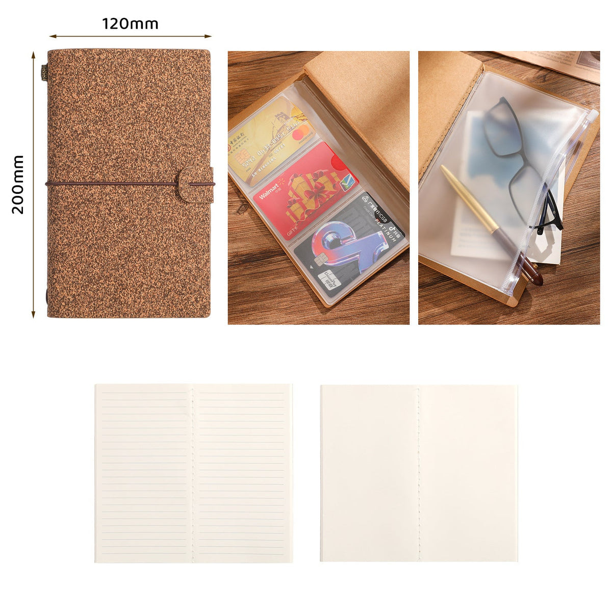Coffee Grounds Cork Bullet Journal Book